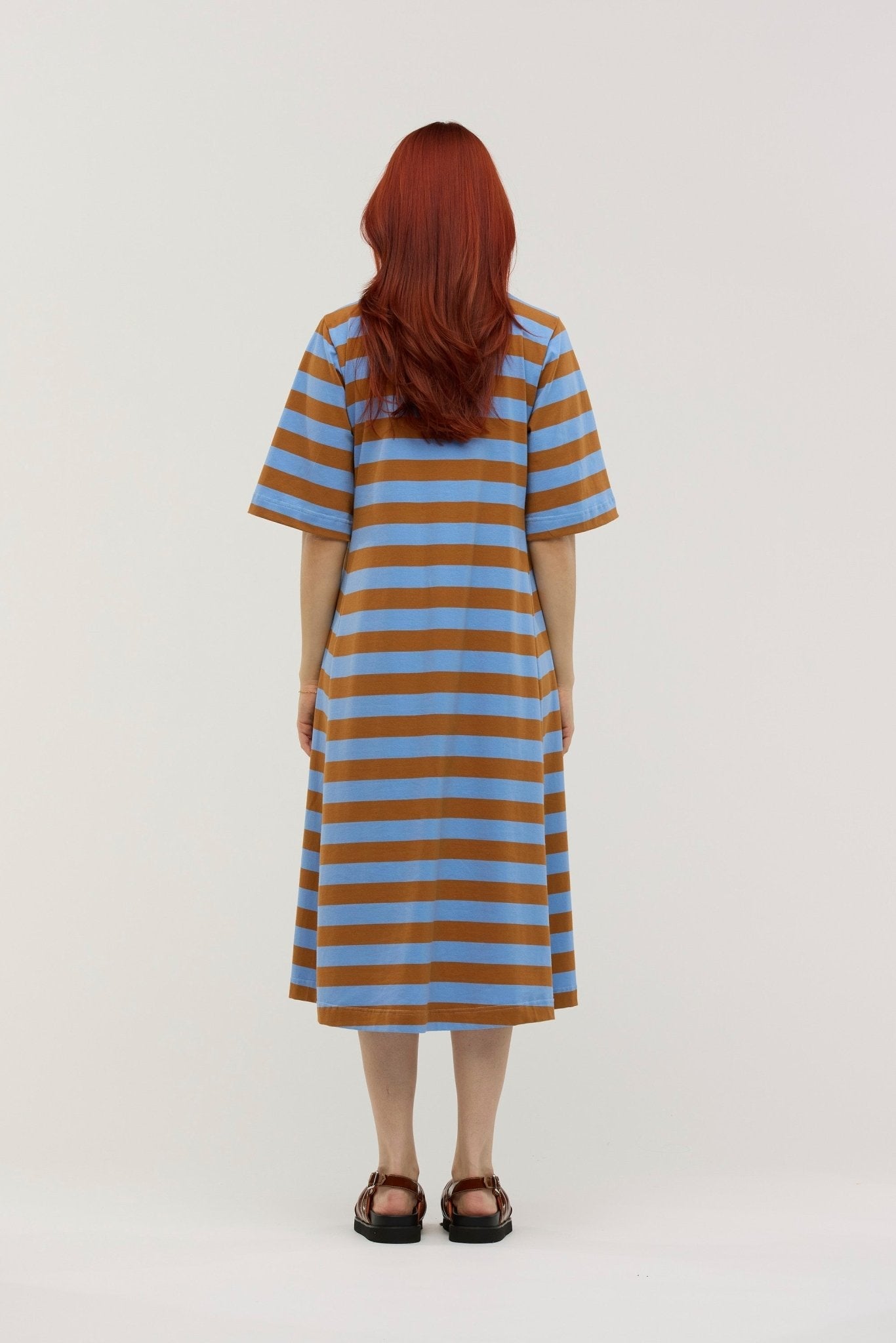 Robe midi rayée Traveler