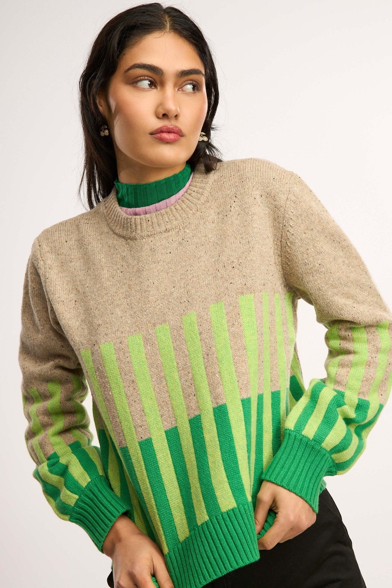 Pull en maille intarsia Vivacity
