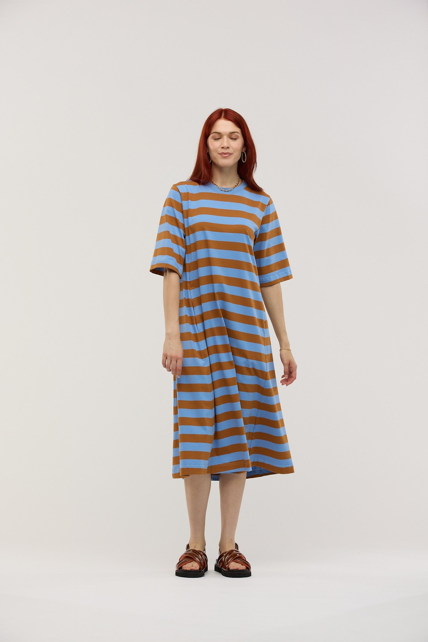 Robe midi rayée Traveler