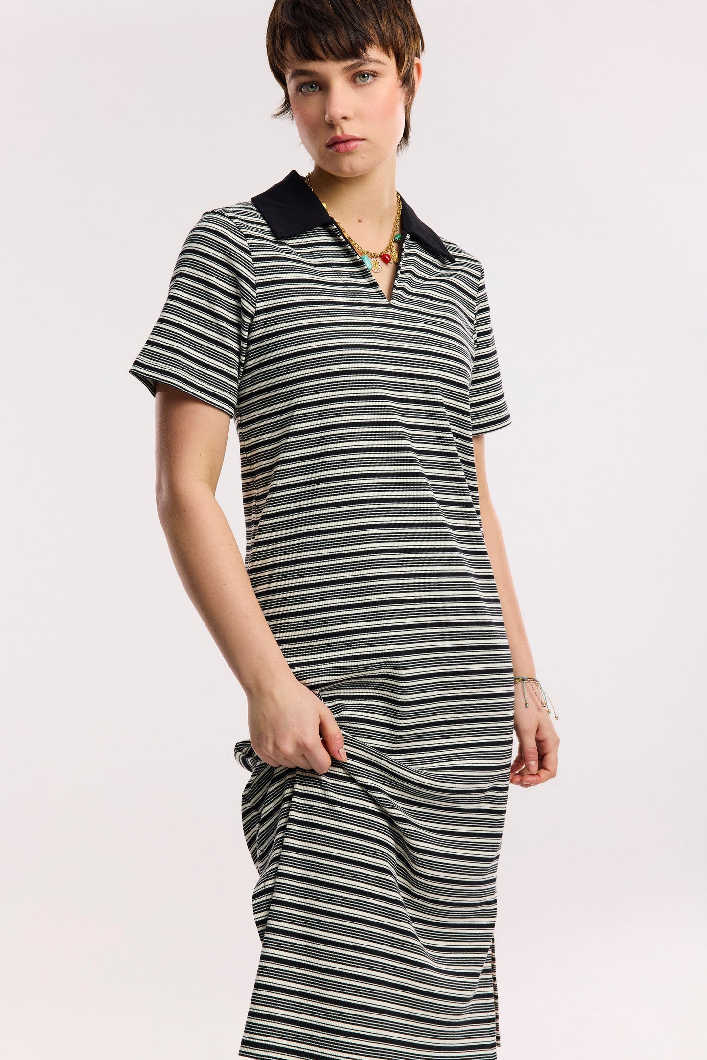 Robe polo Traveller côtelée