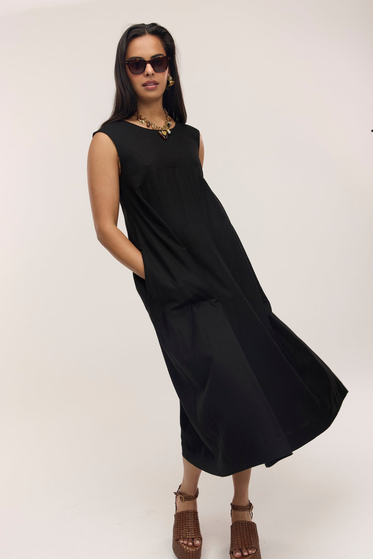 Robe midi sans manches Perseverance