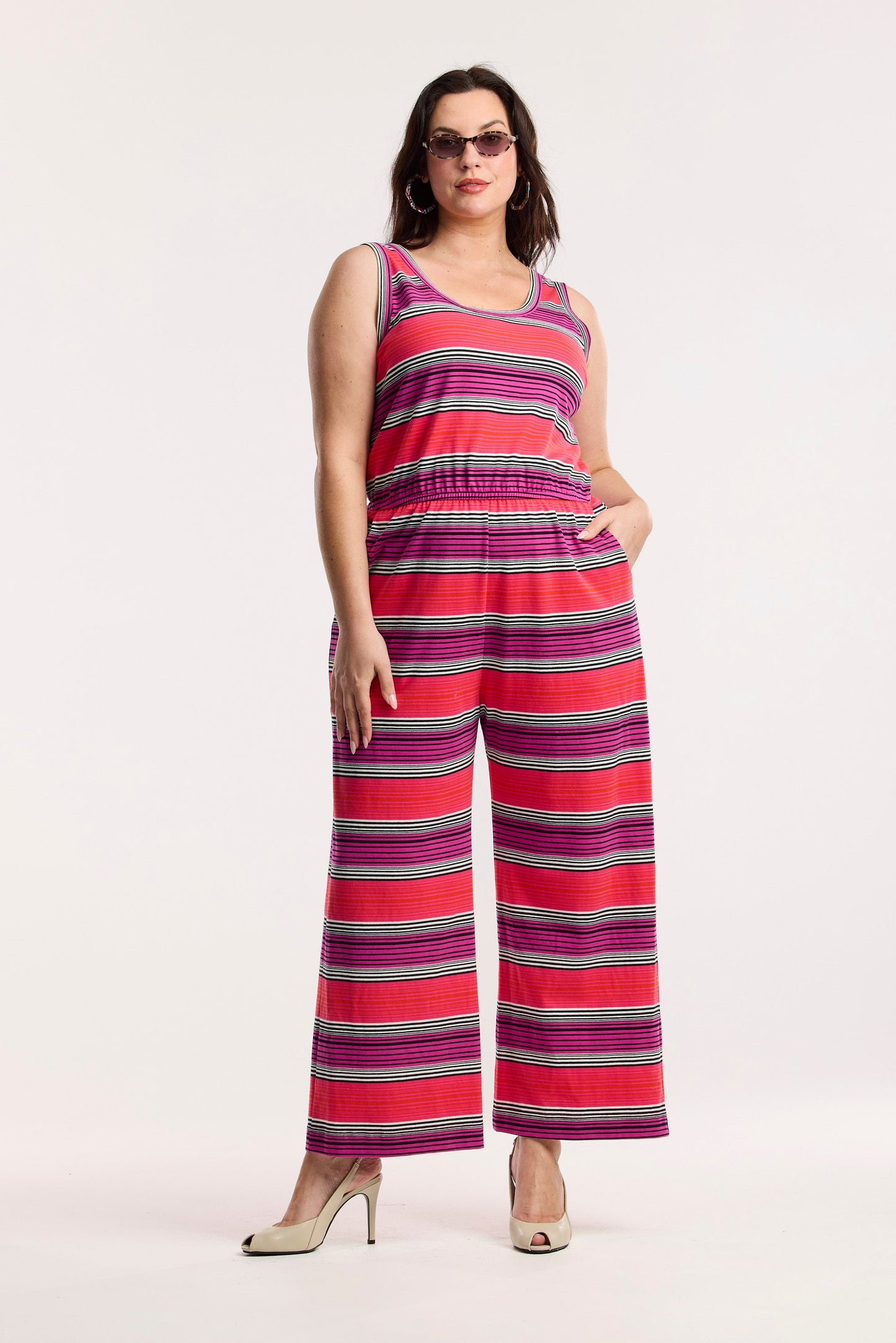 Combinaison pantalon large Traveller rayée