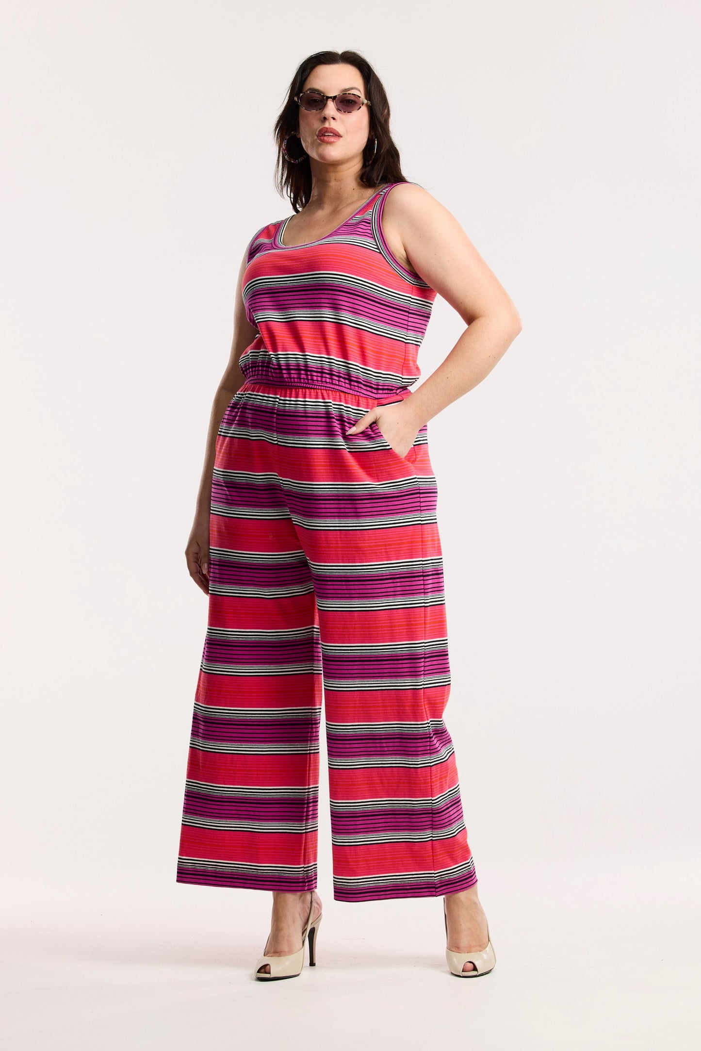 Combinaison pantalon large Traveller rayée