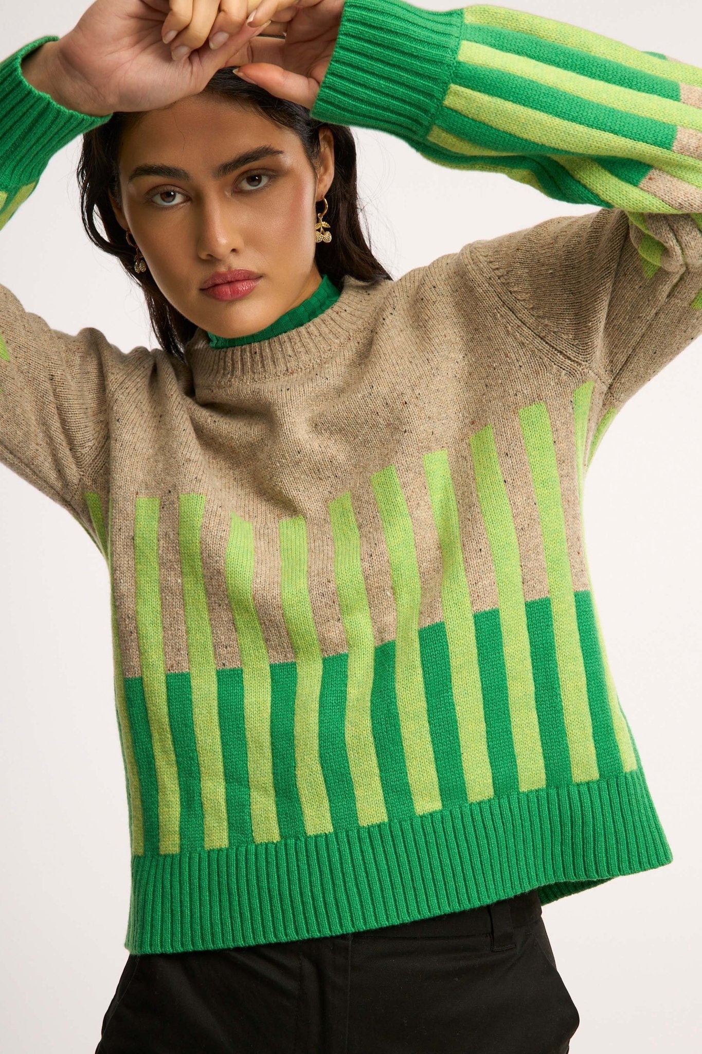 Pull en maille intarsia Vivacity