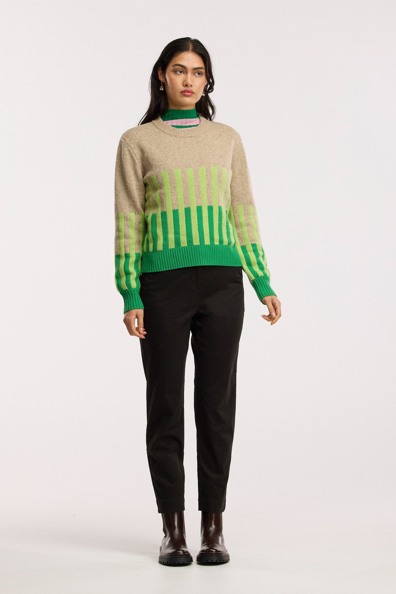 Pull en maille intarsia Vivacity